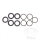 Gasket set brake caliper piston for Kawasaki BJ 250 GPZ 305 500 GT 550 KLR 250