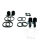 Brake caliper repair kit for Kawasaki GPX 600 750 GTR 1000 ZR 550 750 ZX-10 1000
