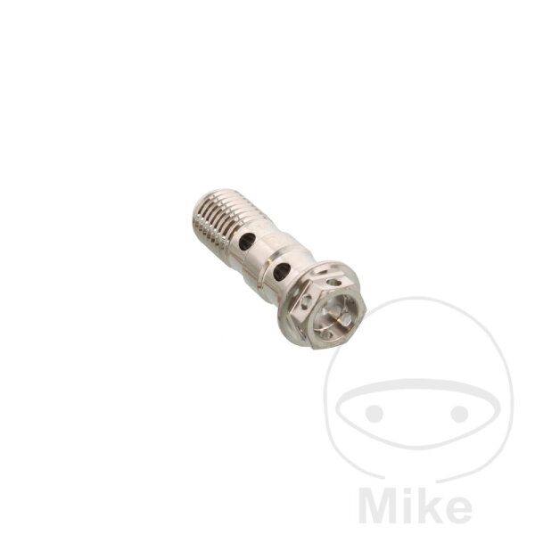 Perno de banjo doble M10x1,25 acero inoxidable para Honda Kawasaki Suzuki Yamaha