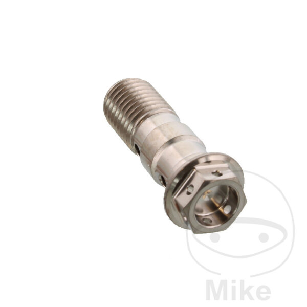 Banjo bolt double M10x1,25 titanium for Honda Kawasaki Suzuki Yamaha