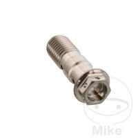 Boulon banjo double M10x1,25 titane pour Honda Kawasaki...