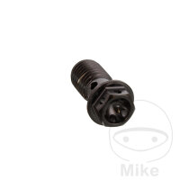 Banjo bolt single M10x1,25 Titan Racing noir pour Ducati...