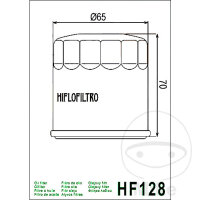 Filtro olio HIFLO per Kawasaki GPZ 400 A 1985 # KAF 400...