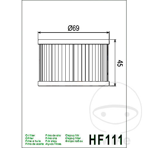 Filtro olio HIFLO per Honda CB CBX CM CMX CX GL SXS TRX VT VTR