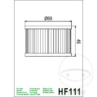 Filtro olio HIFLO per Honda CB CBX CM CMX CX GL SXS TRX...