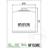 Filtro olio Racing HIFLO per Bimota Cagiva Ducati