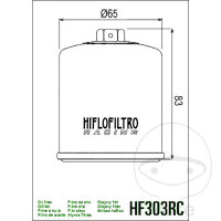 Filtro olio Racing HIFLO per Honda Kawasaki Polaris Yamaha