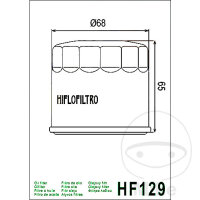 Filtro olio HIFLO per Kawasaki KAF 950 Mule 4010 # 2009-2017