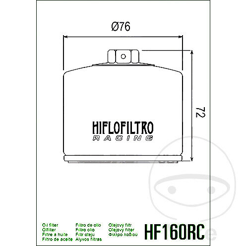 Filtro olio Racing HIFLO per Bimota BMW Husqvarna