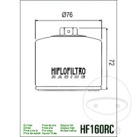 Filtro olio Racing HIFLO per Bimota BMW Husqvarna