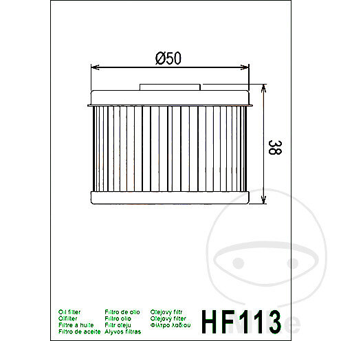 Filtro de aceite HIFLO para Adly/Herchee Honda