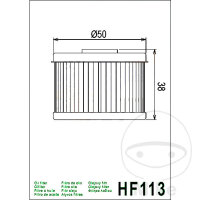 Filtro olio HIFLO per Adly/Herchee Honda