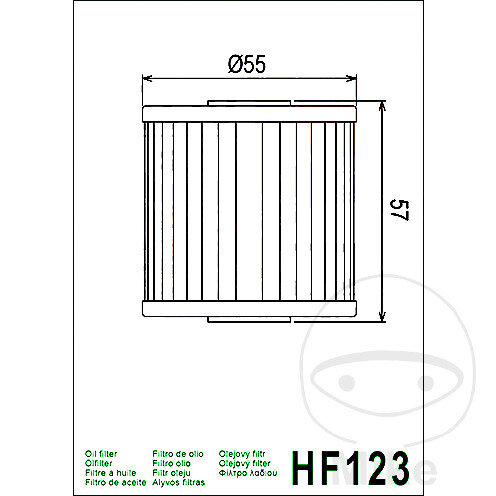 Filtro olio HIFLO per Kawasaki BJ KEF KFX KL KLF KLR KLX Z