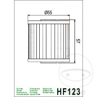 Filtro olio HIFLO per Kawasaki BJ KEF KFX KL KLF KLR KLX Z