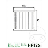 Filtro olio HIFLO per Kawasaki GPZ 305 B Z 250 305