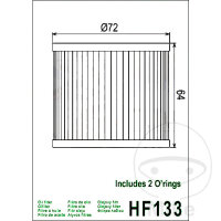 Filtro olio HIFLO per Suzuki GR GS GSF GSX 