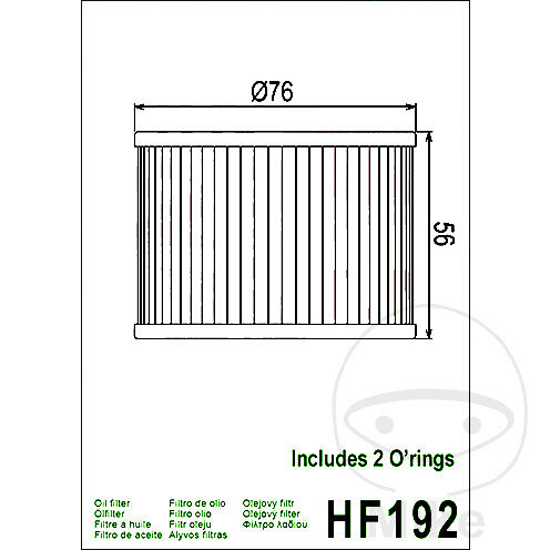 Oil filter HIFLO for Triumph