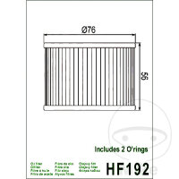 &Ouml;lfilter HIFLO f&uuml;r Triumph