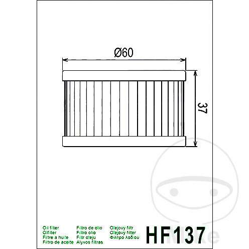 Filtro de aceite HIFLO para Sachs Roadster 650 # Suzuki DR LS XF