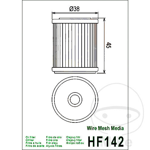 Oil filter HIFLO for TM Racing Yamaha
