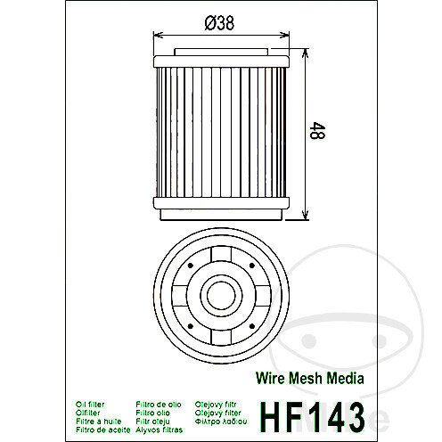 Filtro olio HIFLO per MBK Yamaha