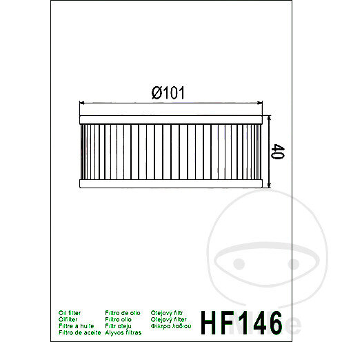 Oil filter HIFLO for Yamaha VMX-12 1200 XS 750 850 1100 XVZ 1200 1300