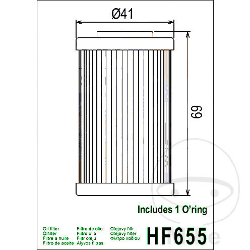 Oil filter HIFLO for Husaberg Husqvarna KTM