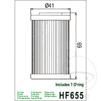 Filtro olio HIFLO per Husaberg Husqvarna KTM