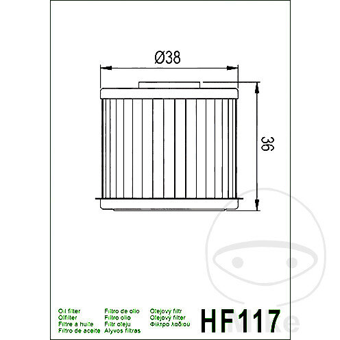 Filtro olio HIFLO per Honda C CMX CRF CTX GL MSX NC NSS NT X-ADV Z