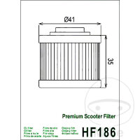 Filtro olio HIFLO per Aprilia Scarabeo 125 200 ie Light #...