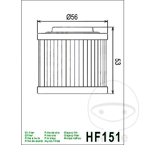 Filtro olio HIFLO per Aprilia BMW Bombardier Husqvarna KTM MZ/MUZ
