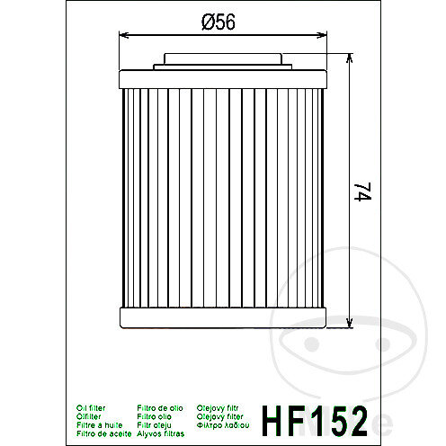 Filtro olio HIFLO per Aprilia Bombardier CAN-AM CFMoto