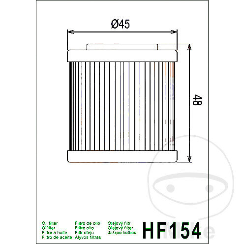 Oil filter HIFLO for Aprilia Derbi F.B.Mondial Husqvarna Rieju