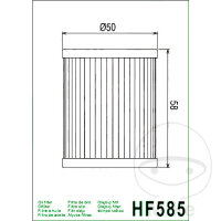 Filtro olio HIFLO per Moto Morini 9 1/2 Corsaro Granpasso...