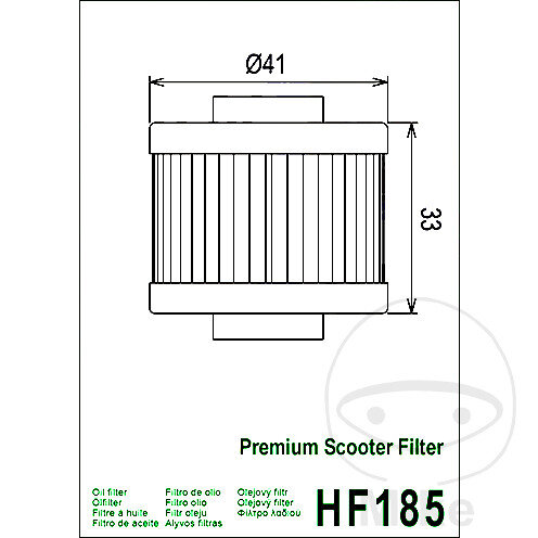 Oil filter HIFLO Scooter for Aprilia BMW Peugeot