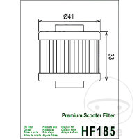 Filtro olio HIFLO Scooter per Aprilia BMW Peugeot