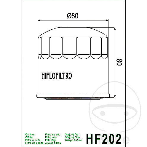 Filtro olio HIFLO per Honda CBR CBX VF VFR VT XLV Kawasaki EN 450 GPZ 500 VN 750