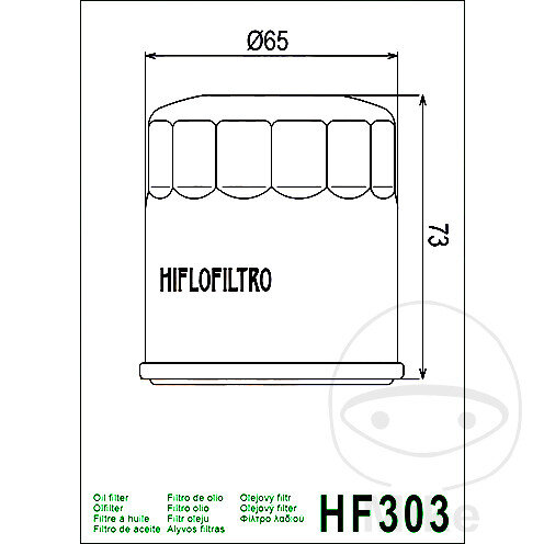Oil filter HIFLO chrome for Honda Kawasaki Polaris Yamaha
