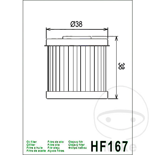 Filtro de aceite HIFLO para Daelim VC VS VT 125 # LML Star 125 4T