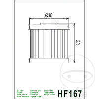 Filtro olio HIFLO per Daelim VC VS VT 125 # LML Star 125 4T