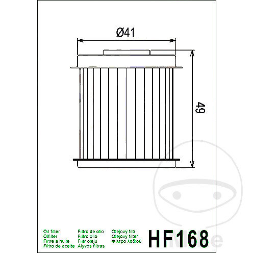Oil filter HIFLO for Daelim Damien Freewing NS Otello QL S1 SL SN SQ VJF 125