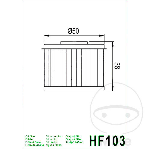 Filtro olio HIFLO per Honda CB 300 CRF 250 300 NSR 250