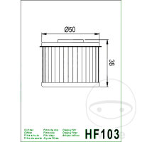 Filtro olio HIFLO per Honda CB 300 CRF 250 300 NSR 250