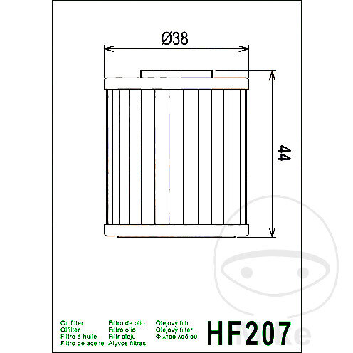 Filtro olio HIFLO per Beta Kawasaki LML Suzuki