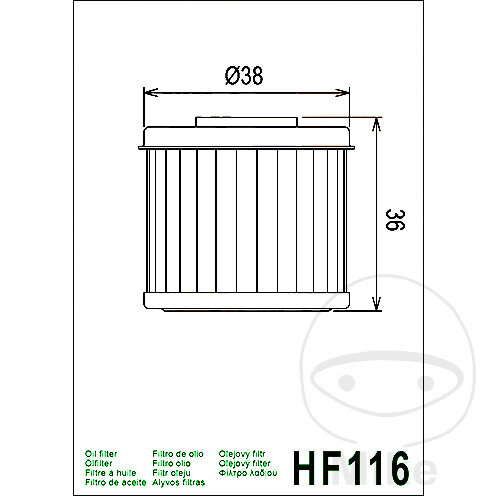 Filtro olio HIFLO per HM-Moto Honda Husqvarna Polaris