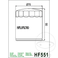Filtro olio HIFLO per Moto Guzzi SYM