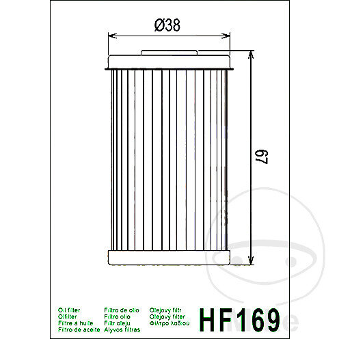 Filtro olio HIFLO per Daelim VJ VL 125