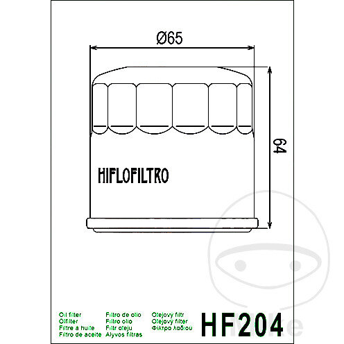 Oil filter HIFLO chrome for Honda Kawasaki Triumph Yamaha