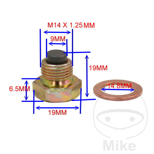 Oil drain plug for Suzuki RF 600 VL 1500 VLR 1800