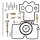 Carburetor repair kit for Kawasaki KX 450 F # 2006-2008